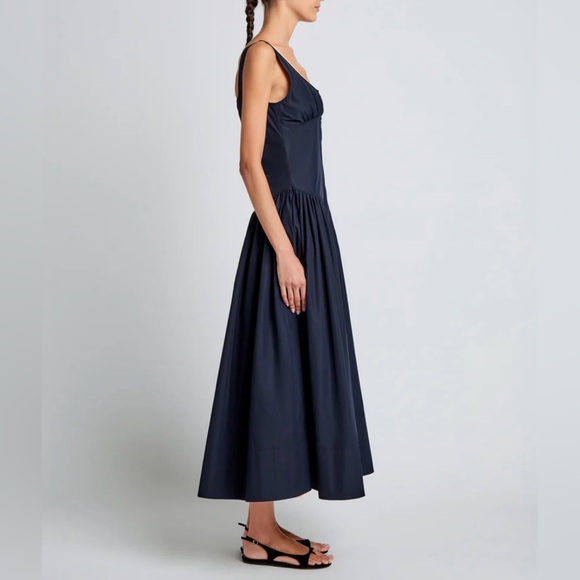 NWOT Proenza Schouler Kendall Dress Navy Summer Coachella Dress Kendall Jenner - Picture 3 of 11